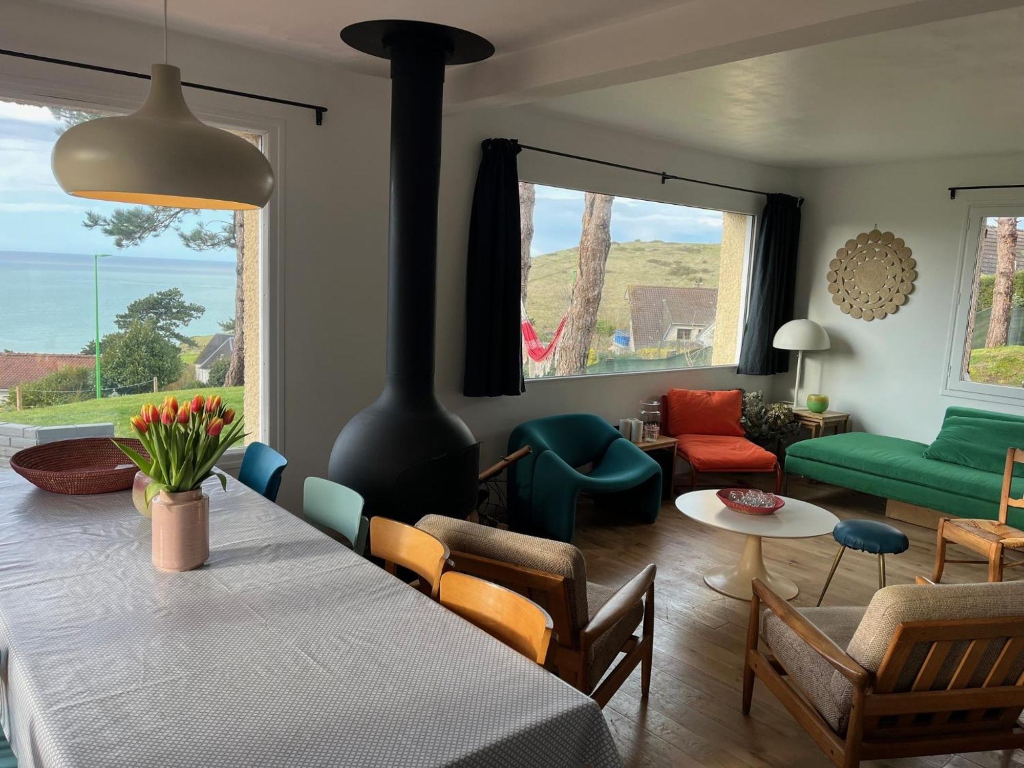 Maison Le Coteau Plage Vue Mer, 8 Pers. Petit Caux Экстерьер фото